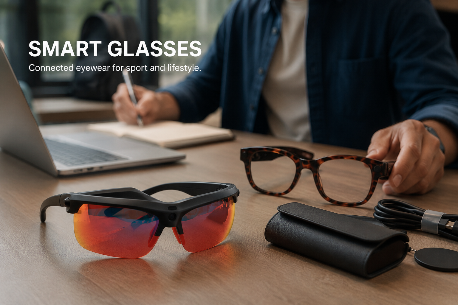 Bluetooth, audio and electrochromic smart glasses for B2B sourcing
