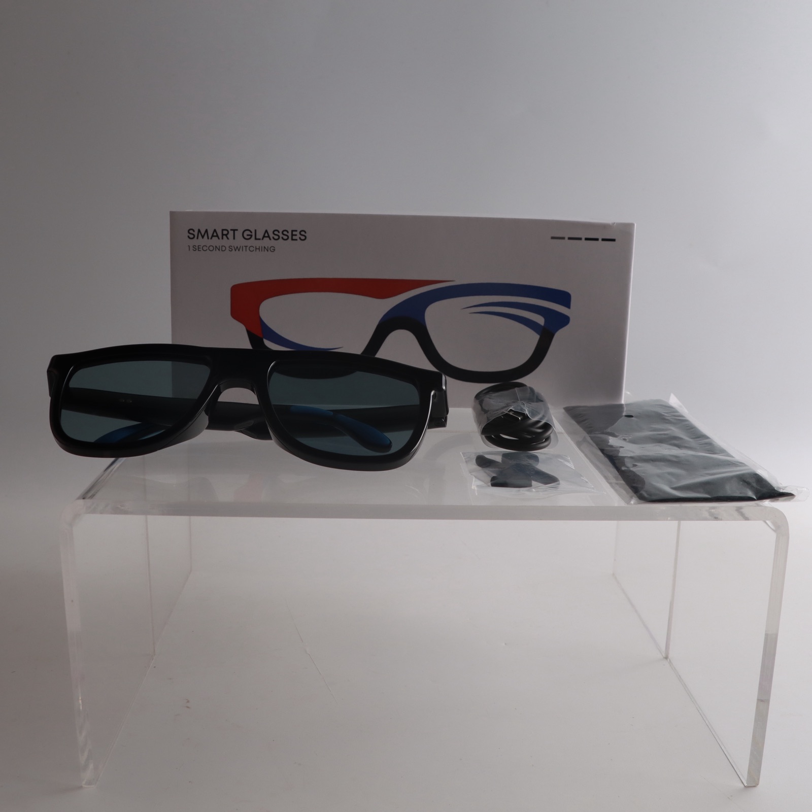 TY-E05C electrochromic audio smart glasses, product view 3