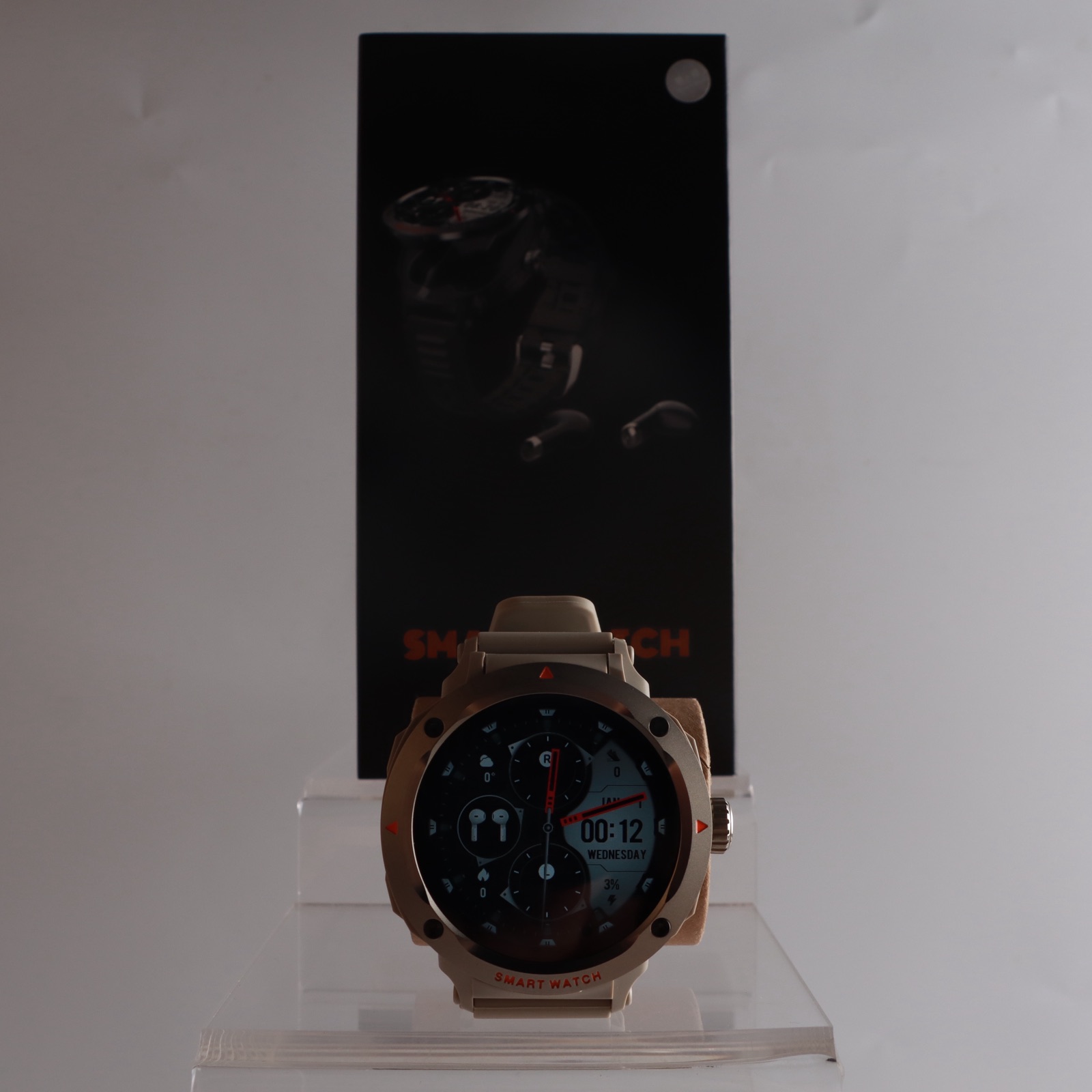 YLF-D13 smartwatch with TWS earbuds, product view 2